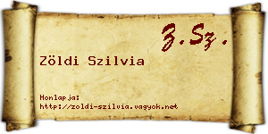 Zöldi Szilvia névjegykártya